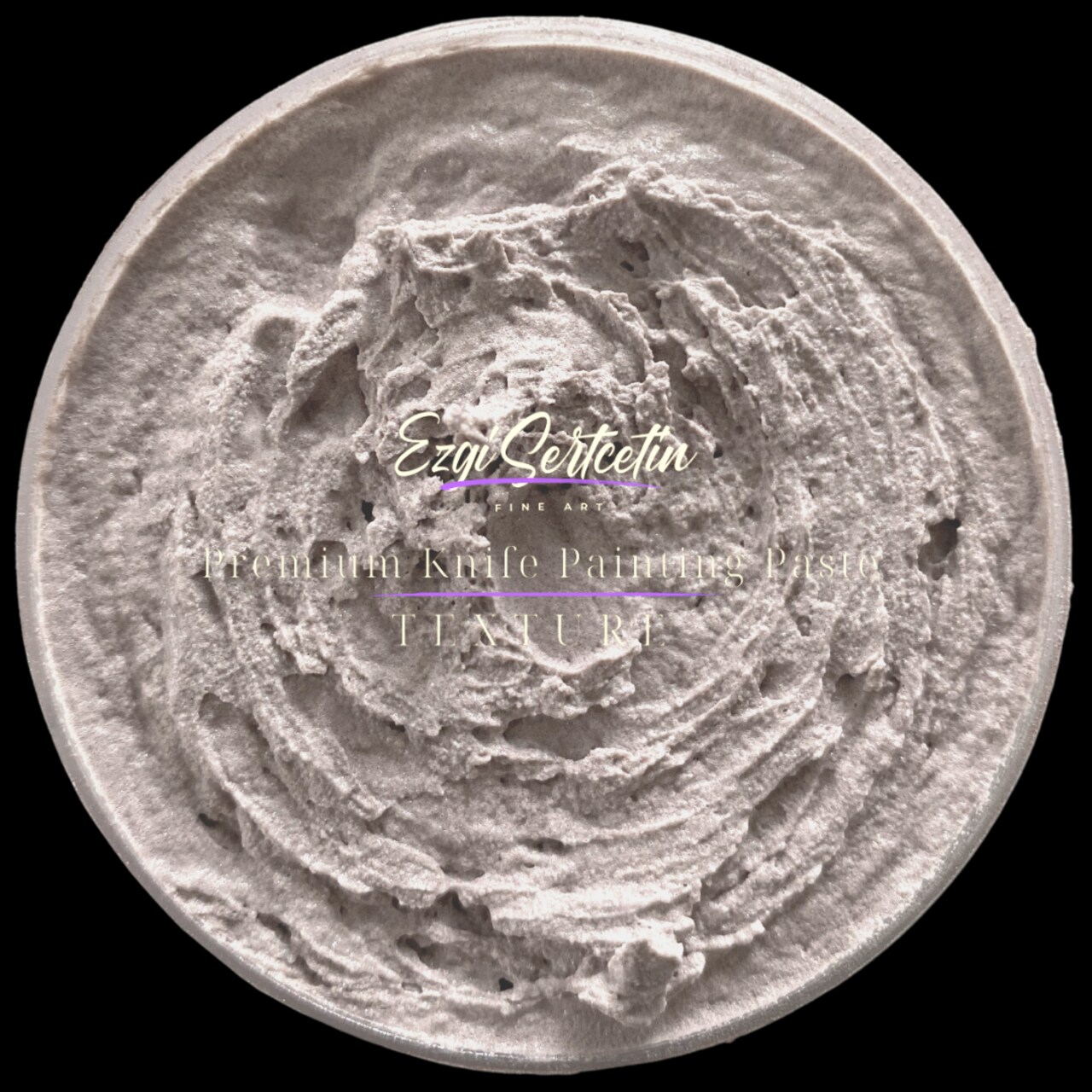 Premium Palette Knife Painting Paste|Modeling Paste|Texture Paste|Authentic Bright Colors|Ready to Use|Easy to Apply| 6oz by Volume|Ezgi Sertcetin